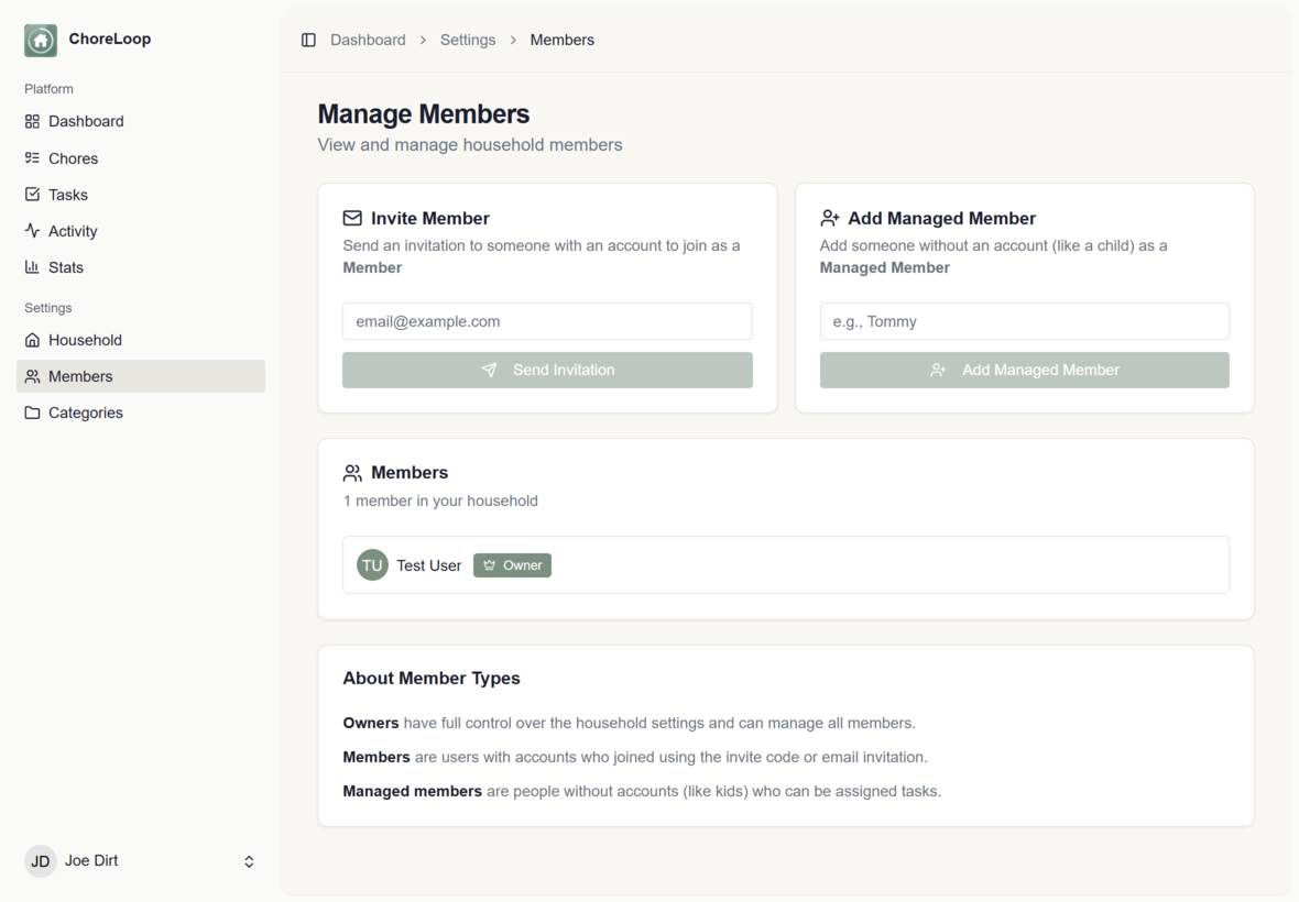 Members screenshot